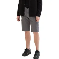 Tom Tailor Herren Relaxed Fit Cargoshorts mit Cargotaschen, Mittelgrau, 31