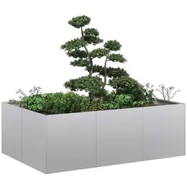 vidaXL Pflanzkübel 120 x 80 x 40 cm Verzinkter Stahl