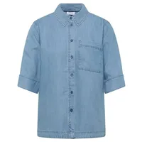 Cecil Hemdbluse im Denim-Look Blau M