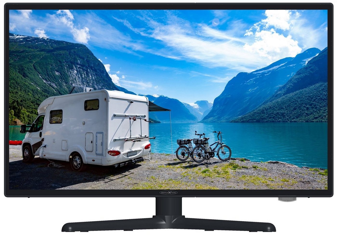 Reflexion LEDW24i+ LED-Fernseher (60,00 cm/24 Zoll, Full HD, Smart-TV, DC IN 12 Volt / 24 Volt, Netzteil 230 Volt, Fernseher für Wohnwagen, Wohnmobil, Camping, Caravan) schwarz