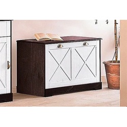 Schuhbank HOME AFFAIRE, braun (dunkelbraun, weiß), Sitzbänke