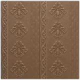 Relaxdays Wandpaneel Barock braun 10 St. 70 x 70 x 1 cm