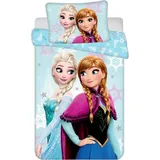 Jerry Fabrics Disney Frozen Kinder Bettwäsche Eiskönigin Anna ELSA Kopfkissen Bettdecke 100 x135 cm