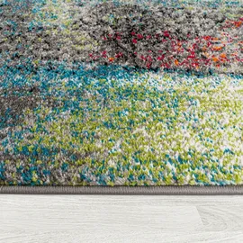 Paco Home Designer Teppich Modern Kurzflor Wohnzimmer Bunt Trendig Meliert Multicolour, Grösse:240x340 cm