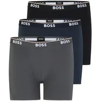 Boss Power Boxershorts 3 Einheiten Open Blue 4XL