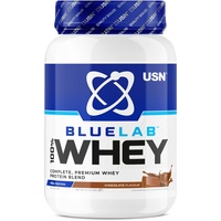USN Blue Lab Whey Protein, Premium Molkenproteinpulver, wissenschaftlich entwickeltes Post-Workout Muskelaufbau Protein Pulver mit BCAAs, Schokolade, 908 g
