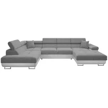 Mirjan24 Wohnlandschaft Graphit, 7-Sitzer, links montierbar,Rechteckig, 346x90x203 cm, Wohnzimmer, Sofas & Couches, Wohnlandschaften, Wohnlandschaften in U-Form