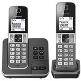 Panasonic KX-TGD322 DECT-Telefon, Anrufer-Identifikation, Schwarz, Grau