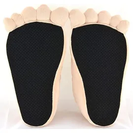 UNITED LABELS Hobbit Füße Pantoffeln Braun 35