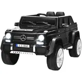 Costway 12V Mercedes-Benz Maybach Kinderauto mit 2,4G-Fernbedienung, Elektroauto mit MP3, Hupe - schwarz