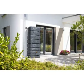 4rain Slim Stone Decor Wandtank 500 l graphitegrey