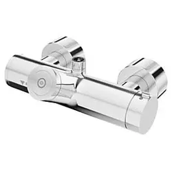 Schell Vitus Brause-Thermostat 016040699 CVD, Batteriebetrieb, verchromt, Duschanschluss oben