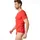 Bruno Banani Herren V-Shirt rot Mikrofaser/Funktion unifarben, rot, NOS