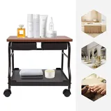 SOLOCJNL Beauty Salon Nagel oder Fußbad Spa Portable Trolley, Wagen für Fußstütze Pediküre Maniküre Funiture Massage Tisch, Fußstütze Stand