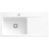 Villeroy & Boch Subway Style 60 Einbau Becken links, mit Ablauffernbedienung Snow white