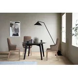 Stressless® Polsterstuhl Laurel, High Back mit Armlehne, Größe L, mit abgerundeten Beinen in Schwarz grau