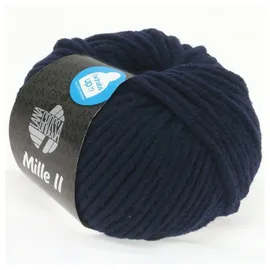 Lana Grossa Häkelwolle Mille II Blau 55 m 50 g
