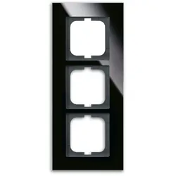 Busch-Jaeger Rahmen 1723-825 3fach Glas schwarz Glas schwarz