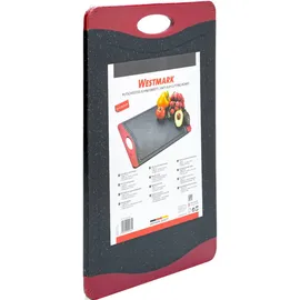 Westmark Schneidbrett, 36,5 x 25 cm, schwarz/rot