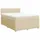 vidaXL Boxspringbett 140 x 200 cm Creme