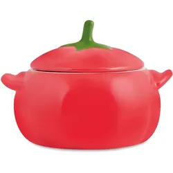 Keramik-Behälter für Käse oder Zucker Tomate Form 12 cm