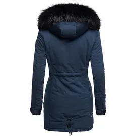 Navahoo Damen, Warmer Winterparka mit Kapuze Luluna Prc blau, Gr. XS - XS
