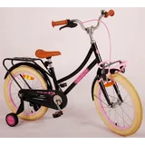 Tpfsports Excellent Kinderfahrrad - Mädchen - 18 Zoll - Rücktritt + Handbremse - Schwarz