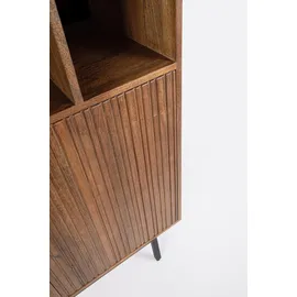 BIZZOTTO Schrank Tadita aus Mangoholz, modernes Design, 2 Türen, braun, 85 cm, Push-to-Open-System