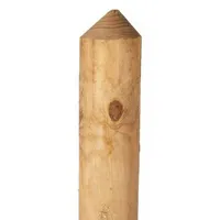 Jägerzaun Zaunlatten 150 cm – Zaunlatte aus Kiefer/Fichte - Zaunbretter druckimprägniert – halbrunde Latten oben angespitzt – Latten für Scherenzaun