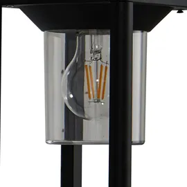 LUCANDE Außenwandleuchte Aluminium 43,0 cm 1 x E27 schwarz