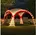 Faltpavillon 2 Seitenteile Rot