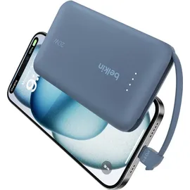Belkin BOOST CHARGE Powerbank, 10.000mAh, 20W Power Delivery, blau
