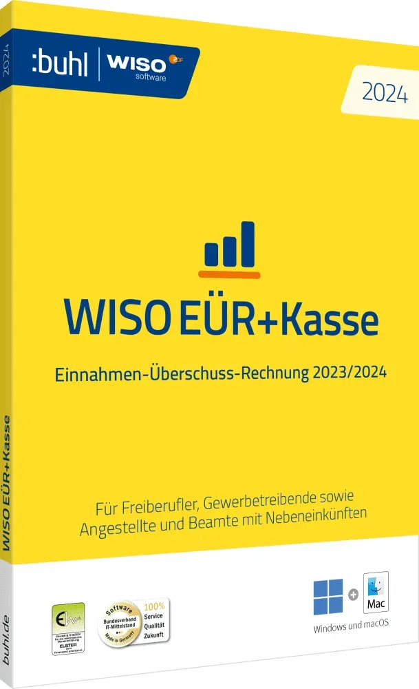 WISO EÜR & Kasse 2024 für die Geschäftsjahre 2023/2024