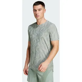 adidas Herren Ultimate Running Engineered Climacool+ T-Shirt - Silver Green - S