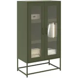 vidaXL Highboard 68 x 123 x 39 cm Olivgrün
