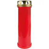 HS Candle Grabkerze in Rot mit ca. 100h Brenndauer
