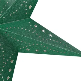 Beliani Weihnachtsstern 60 cm smaragdgrün