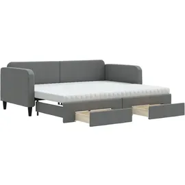 vidaXL Tagesbett 90 x 200 cm Dunkelgrau