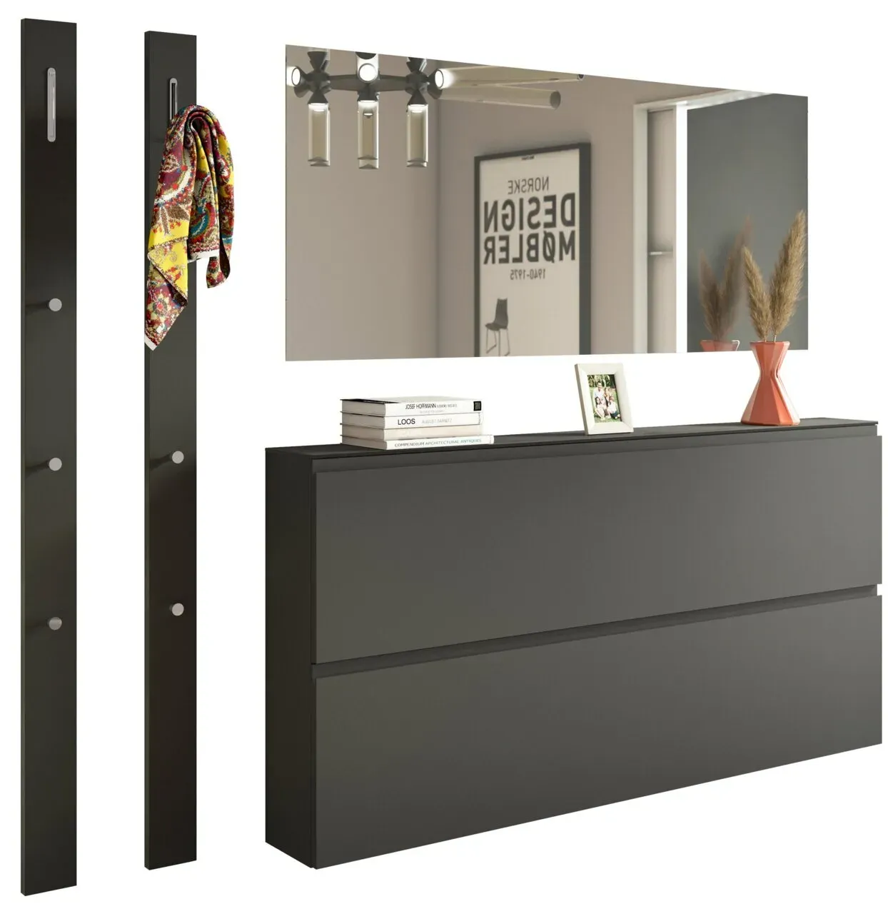 Moderano Garderoben-Set LECCO - B/H/T ca. 200.00x175.00x22.00