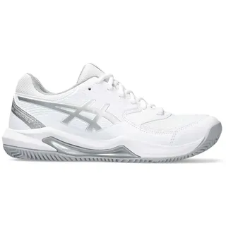 Asics Damen Gel-Dedicate 8, White/Pure Silver,