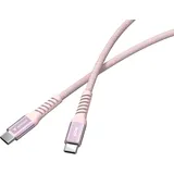 Verbatim Sync&Charge 60W 120cm USB-C/USB-C Magnetic pink 31853