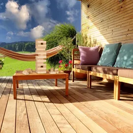 Relaxdays XL Wackelturm Holz