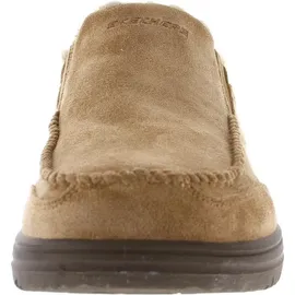 SKECHERS Herren Murette Scofield Hausschuh, Tan Microfiber, 42 EU