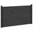 vidaXL Zaunlatte 1 x 1 x 1 m Schwarz/Aluminium