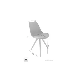 byLIVING Esszimmerstuhl Kira Kunstleder schwarz 2er Set