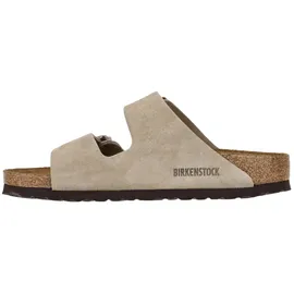 Birkenstock Arizona Soft Footbed Suede Leather Sandalen - Taupe - 50