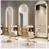 WDWRITTI Spiegel groß für Friseurladen Hotel Garderobe & Flur Schlafzimmer Wohnzimmer (Wandspiegel mit LED Beleuchtung, 1-St., 165x60, 165x50, 150x50, 140x40), 3Lichtfarben, Dimmbar, Memory-Funktion bunt 40 cm x 140 cm