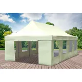 Faltpavillon Faltzelt Pavillon 4x8m Beige Gartenzelt Klappzelt Wasserdicht