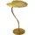 FineBuy Beistelltisch Alu Gold 40x38cm Blattform Wohnzimmertisch Couchtisch Anstelltisch