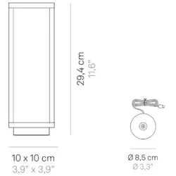 2,2 W batteriebetriebene dunkelgraue LED-Hauslaterne IP54 Zafferano